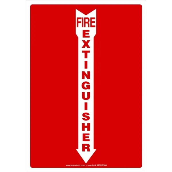 Accuform MFXG500XL Safety Signs: Fire Extinguisher