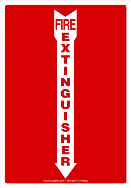Accuform MFXG500XP Safety Signs: Fire Extinguisher