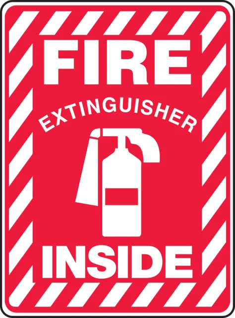 Accuform MFXG519VA Safety Sign: Fire Extinguisher Inside (Graphic)