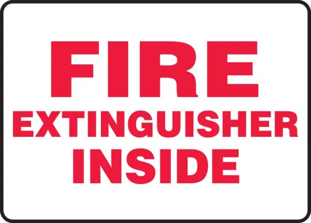 Accuform MFXG526XL Fire Safety Sign