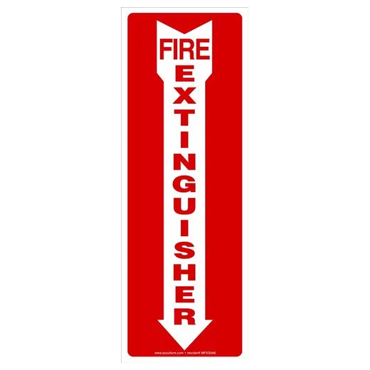 Accuform MFXG556XL Safety Signs: Fire Extinguisher