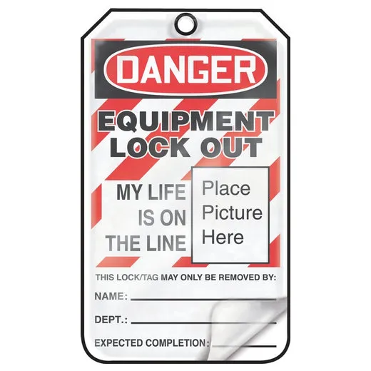 Accuform MLT603LPM OSHA Danger Self-Laminating Tag: Equipment Lock Out
