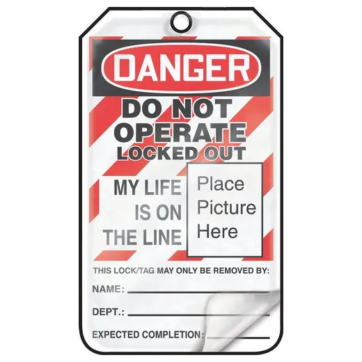 Accuform MLT611LCM OSHA Danger Self Laminating Safety Tag: Do Not Operate Locked Out