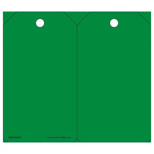 Accuform MMT124CTP 5-3/4"" x 3-1/4"" Red Tag: Blank PF-Cardstock