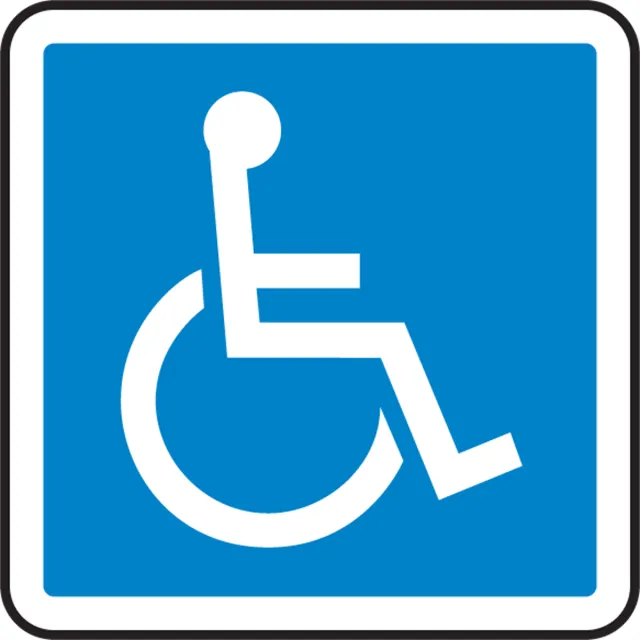 Accuform MPCS538VS CSA Pictogram Sign: Handicapped (Graphic)