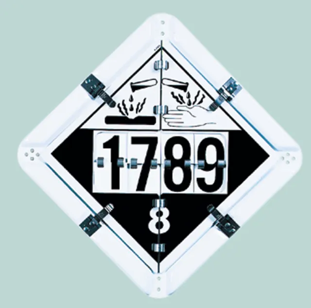 Accuform MPF577 Digit Flip Placard: 5-Legends