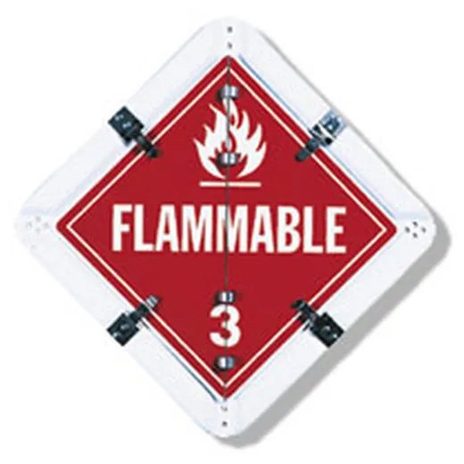 Accuform MPF804 Standard Legend Flip Placard: 8-Legend