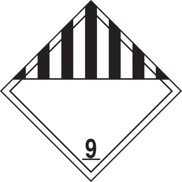 Accuform MPL901RM25 DOT Placard: Hazard Class 9 - Miscellaneous Dangerous Goods