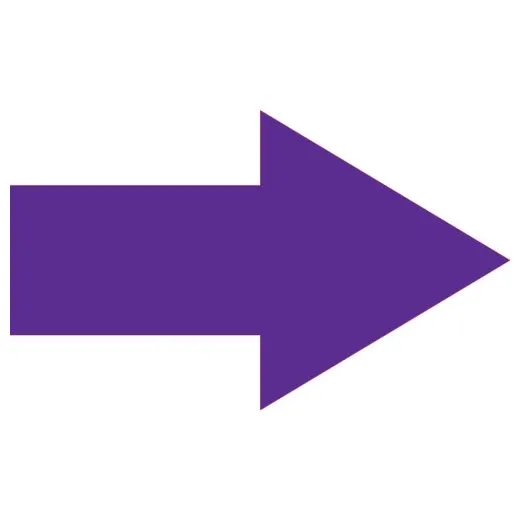 Accuform MRB417MGPR 1-1/2"" x 2-1/2"" Magnetic Shapes - Arrows