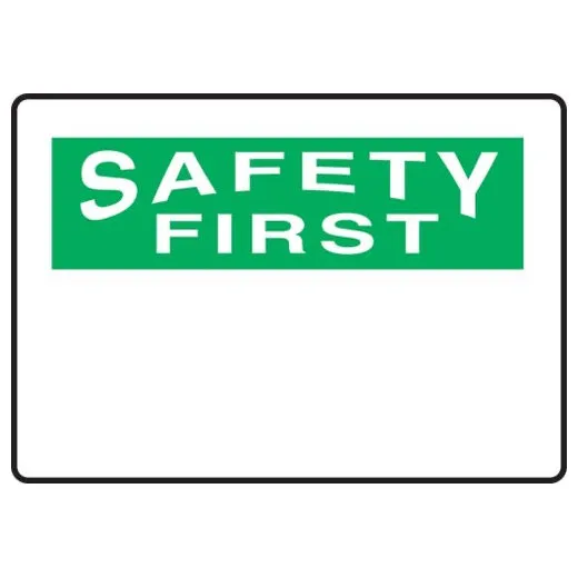 Accuform MRBH965XL 7"" x 10"" OSHA Bblank, Aluma-Lite