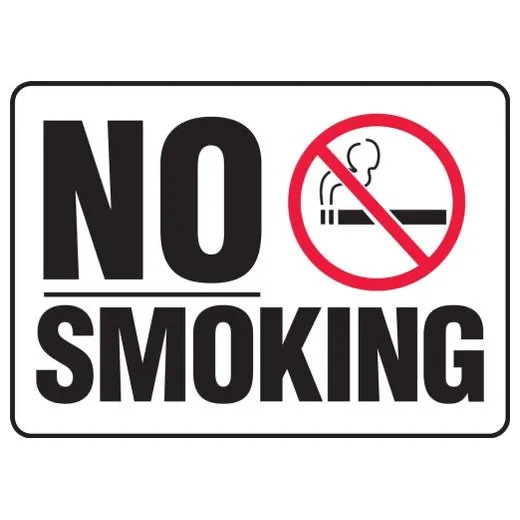 Accuform MSMK976VA 24"" x 36"" BIGSign Safety Sign: No Smoking Aluminum