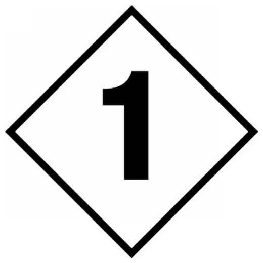 Accuform NAP1911 NFPA Placard: Individual Hazard Panel, Numbers for 24"" Placard Simple Asphyxiant