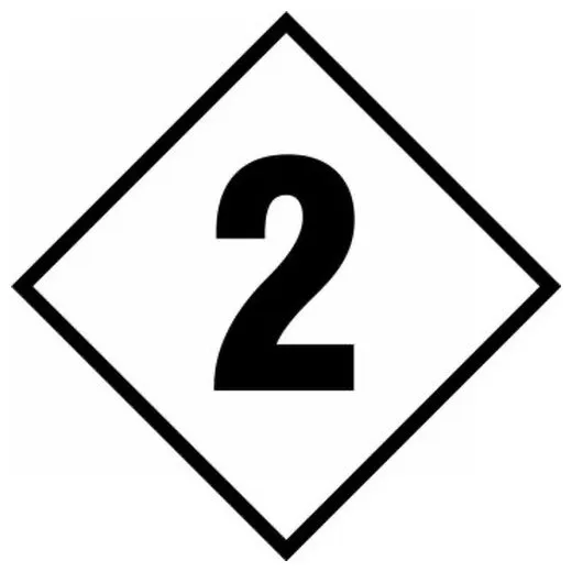 Accuform NAP1912 NFPA Placard: Individual Hazard Panel, Numbers for 24"" Placard Simple Asphyxiant