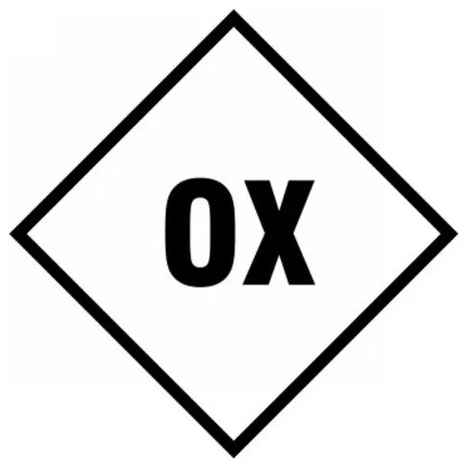 Accuform NAP220OXY NFPA Placard: Individual Hazard Panel, Symbols for 30"" Placard Oxidizer