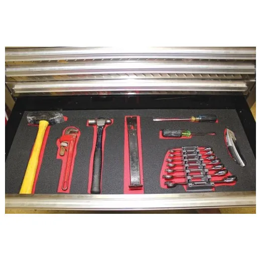 Accuform PDF105BURD 40"" x 27"" Store-Drawers Foam Tool Organizer: Create Your Own Blue/Red
