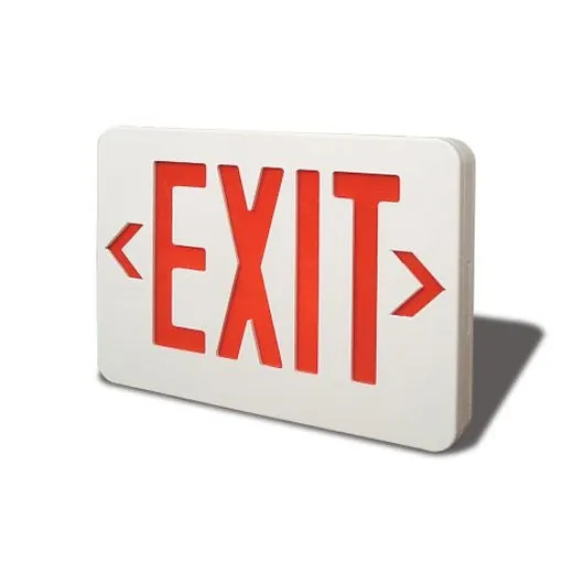 Accuform PLE124 25"" x 12"" Thermoplastic LED Entrance and Exit Sign: Exit Sign