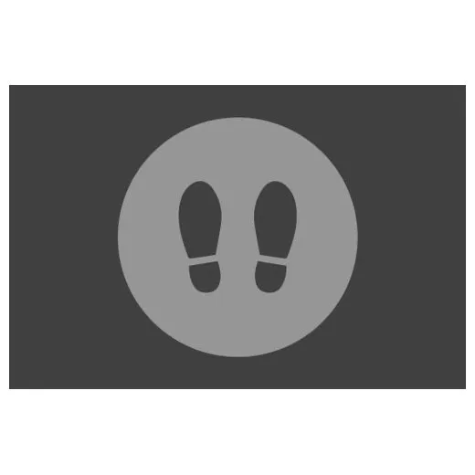 Accuform PMM142CH 3-ft x 5-ft NoTrax Message Mat: Image of-ft Charcoal