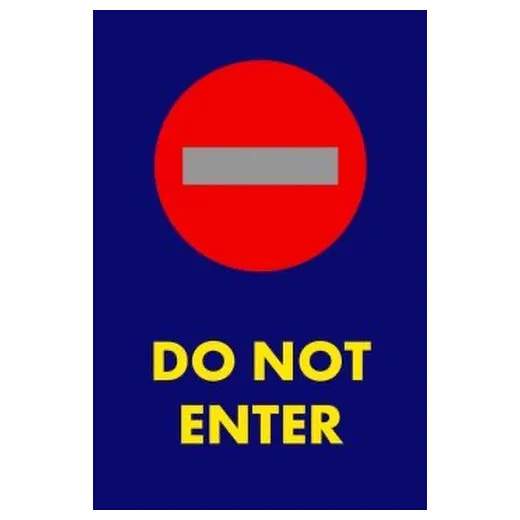 Accuform PMM146BU 5-ft x 3-ft NoTrax Message Mat: Do Not Enter Blue