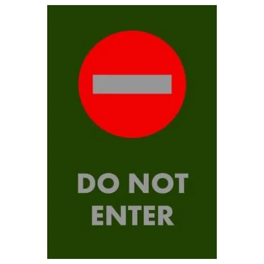 Accuform PMM146GN 5-ft x 3-ft NoTrax Message Mat: Do Not Enter Green