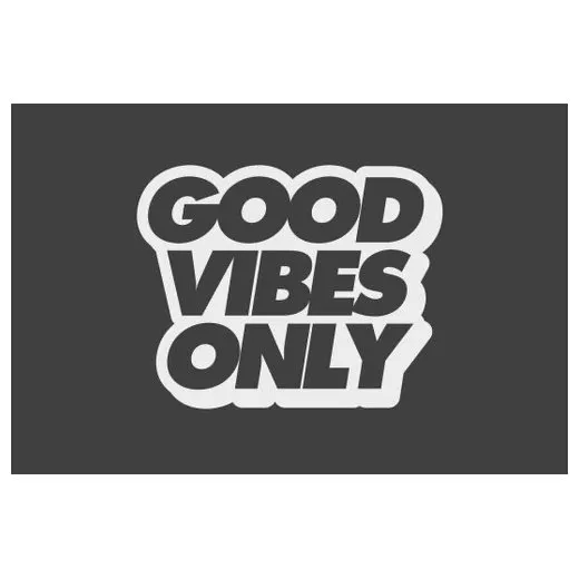 Accuform PMM169CH 3-ft x 5-ft NoTrax Slogan Mat: Good Vibes Only Charcoal