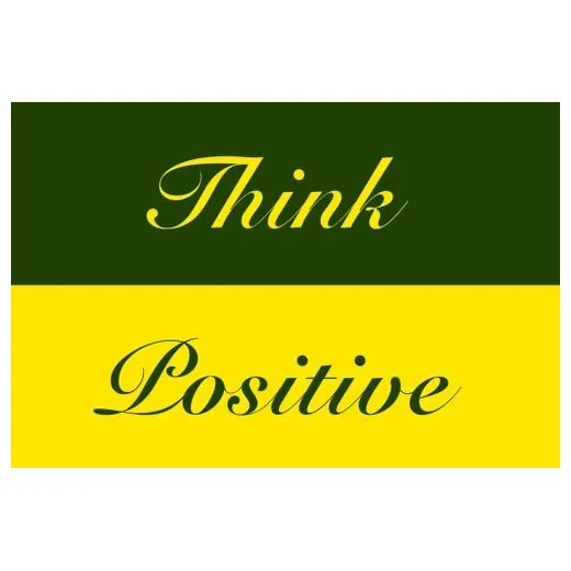 Accuform PMM171GN 3-ft x 5-ft NoTrax Slogan Mat: Think Positive Green