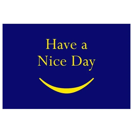 Accuform PMM173BU 3-ft x 5-ft NoTrax Slogan Mat: Have a Nice Day Blue
