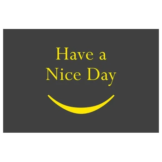 Accuform PMM173CH 3-ft x 5-ft NoTrax Slogan Mat: Have a Nice Day Charcoal