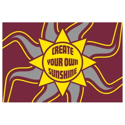 Accuform PMM174RD 3-ft x 5-ft NoTrax Slogan Mat: Create Your Own Sunshine Red