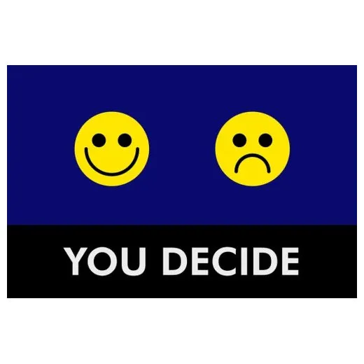 Accuform PMM175BU 3-ft x 5-ft NoTrax Slogan Mat: You Decide Blue