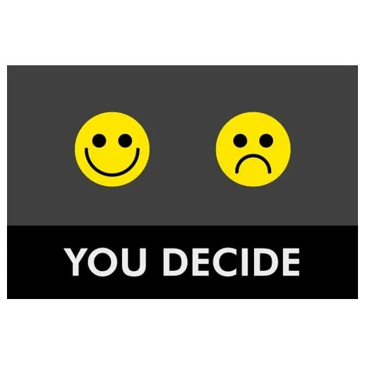 Accuform PMM175CH 3-ft x 5-ft NoTrax Slogan Mat: You Decide Charcoal