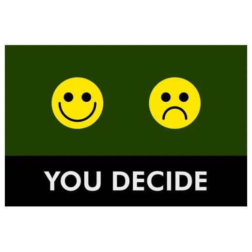 Accuform PMM175GN 3-ft x 5-ft NoTrax Slogan Mat: You Decide Green