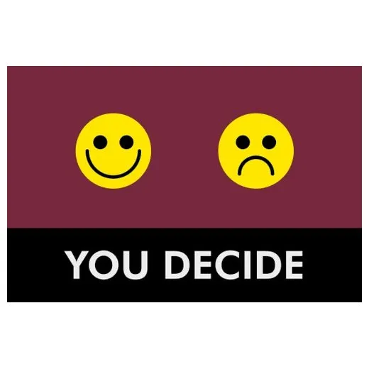 Accuform PMM175RD 3-ft x 5-ft NoTrax Slogan Mat: You Decide Red