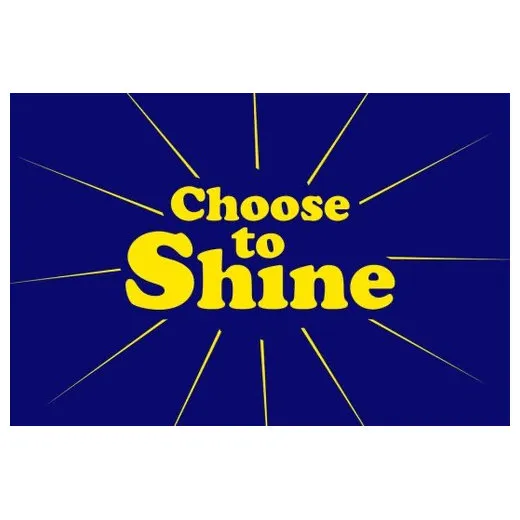 Accuform PMM180BU 3-ft x 5-ft NoTrax Slogan Mat: Choose to Shine Blue