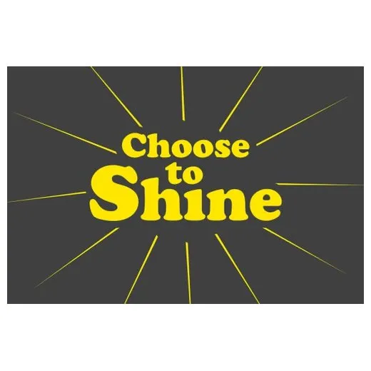 Accuform PMM180CH 3-ft x 5-ft NoTrax Slogan Mat: Choose to Shine Charcoal