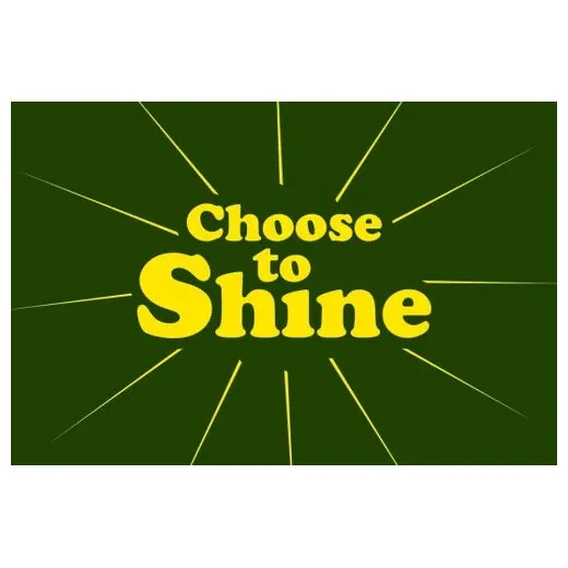 Accuform PMM180GN 3-ft x 5-ft NoTrax Slogan Mat: Choose to Shine Green