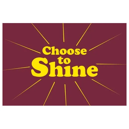 Accuform PMM180RD 3-ft x 5-ft NoTrax Slogan Mat: Choose to Shine Red