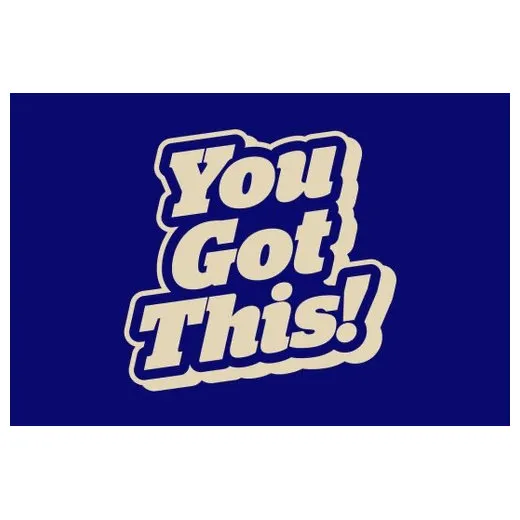 Accuform PMM181BU 3-ft x 5-ft NoTrax Slogan Mat: You Got This Blue