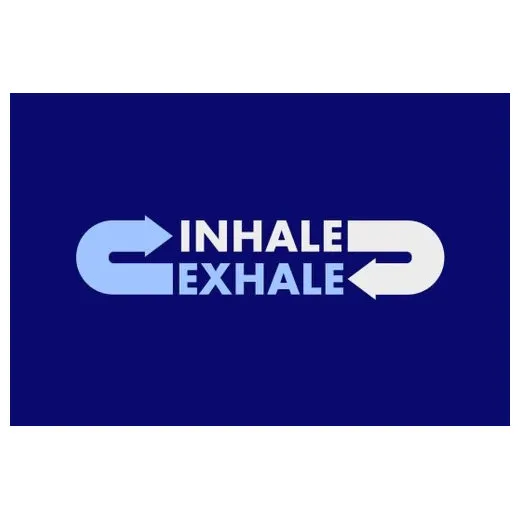 Accuform PMM183BU 3-ft x 5-ft NoTrax Slogan Mat: Inhale Exhale Blue
