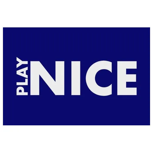 Accuform PMM184BU 3-ft x 5-ft NoTrax Slogan Mat: Play Nice Blue