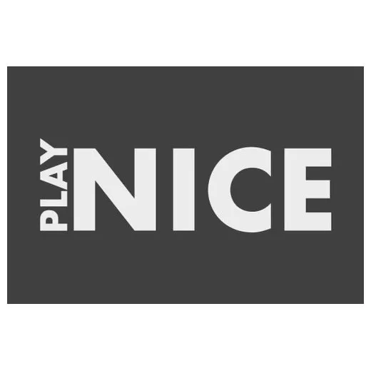 Accuform PMM184CH 3-ft x 5-ft NoTrax Slogan Mat: Play Nice Charcoal