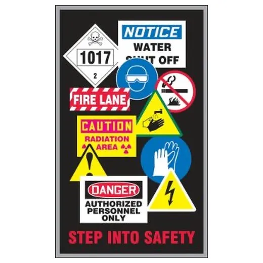 Accuform PMM341 5-ft x 3-ft Safety Floor Mat: Step Into Safety
