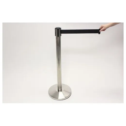 Accuform PRB841BK Blockade Retractable Belt Tape Barrier Black