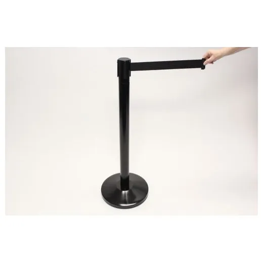 Accuform PRB842BK Blockade Retractable Belt Tape Barrier Black