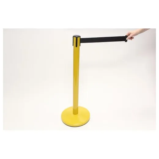Accuform PRB843BK Blockade Retractable Belt Tape Barrier Black