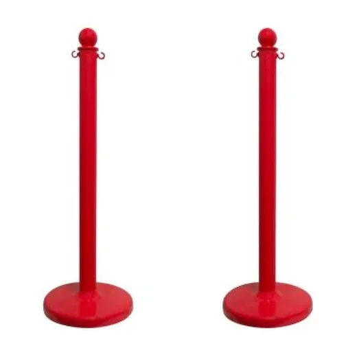 Accuform PRC203RD Medium Duty Stanchion Post Red
