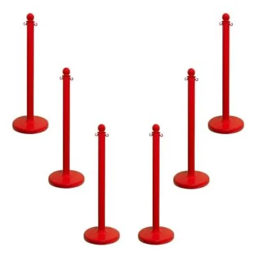 Accuform PRC207RD Medium Duty Stanchion Post Red