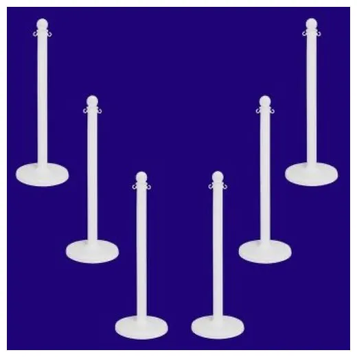 Accuform PRC207WT Medium Duty Stanchion Post White