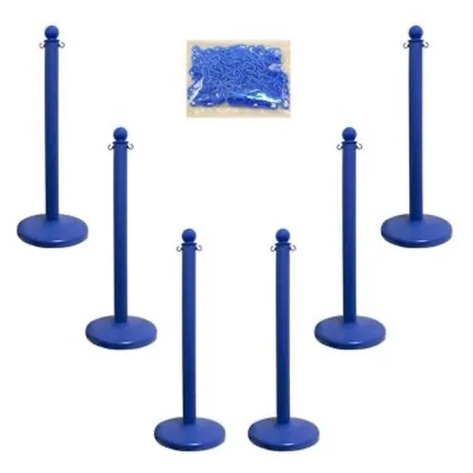Accuform PRC209BU Medium Duty Stanchion Post Blue