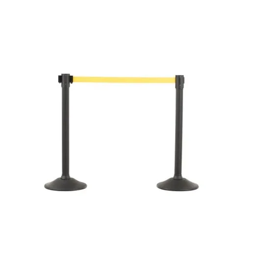 Accuform PRT101YL Retractable Belt Stanchion Post Yellow/Black