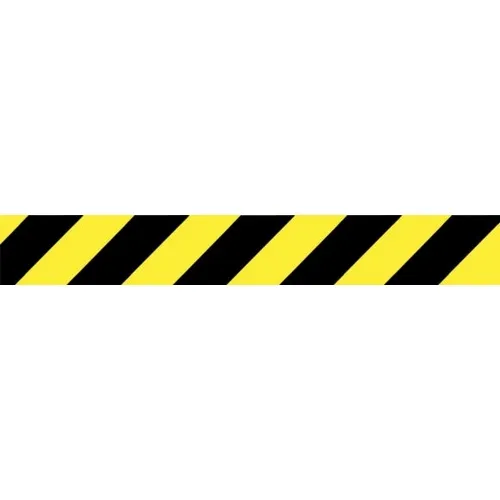 Accuform PRT202 Outdoor Retractable Belt Tape Post Pressure Sensitive Paper Black Post, Head Base